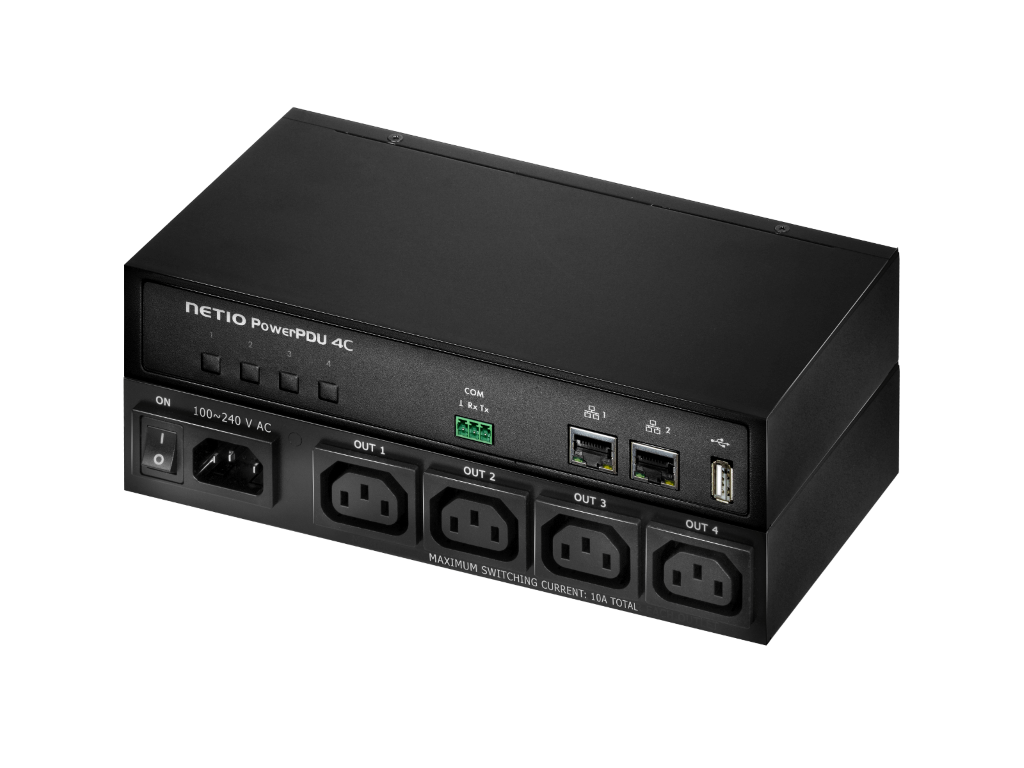 NETIO Netzwerksteckdose 4 Port Switching Metering Linux PowerPDU 4C